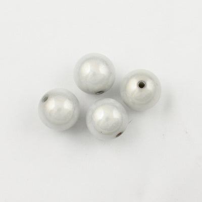 Top Quality 4mm Round Miracle Beads,White,Sold per pkg of about 16000 Pcs