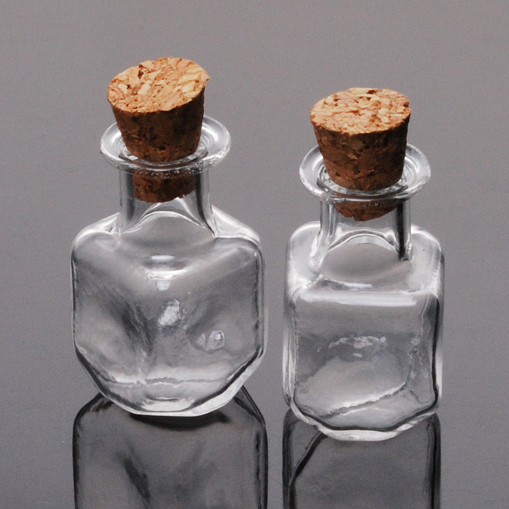 14*25mm Cute mini clear cork stopper glass bottles,little glass bottles with corks,tiny glass jars,vials jars containers for jewelry pendant making,10pcs/lots