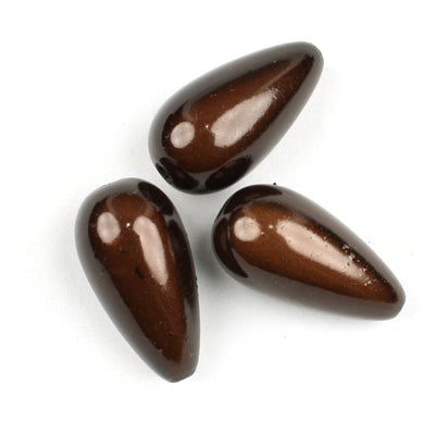 Top Quality 12*23mm Teardrop Miracle Beads,Deep Coffee,Sold per pkg of about 310 Pcs