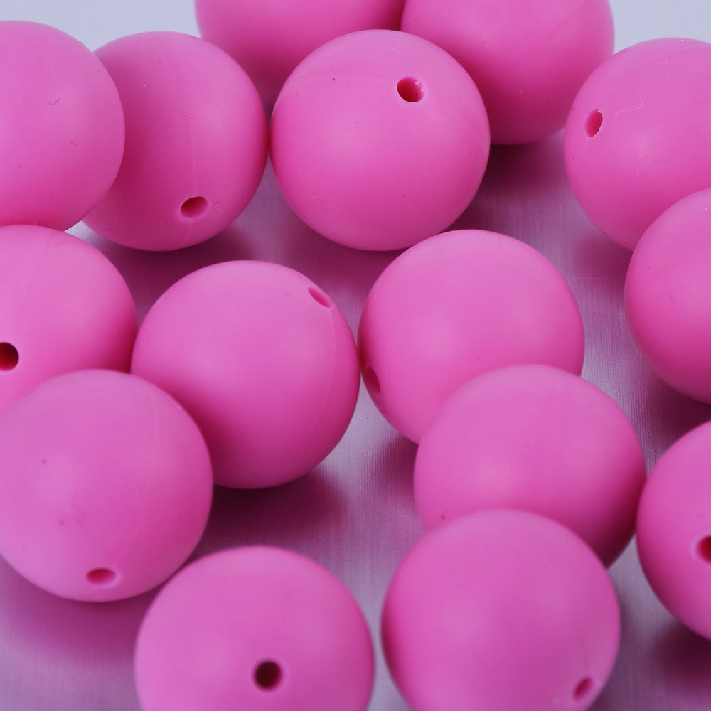 Wholesale Round Loose Silicone Beads Bulk 15mm Silicone Beads DIY