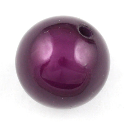 Top Quality 30mm Round Miracle Beads,Dark Purple,Sold per pkg of about 37 Pcs