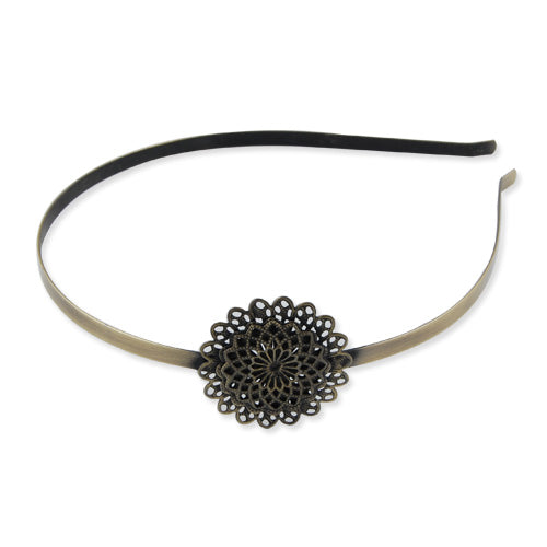 34MM Round Headband,Antique Bronze Plated,Sold 10 PCS Per Package