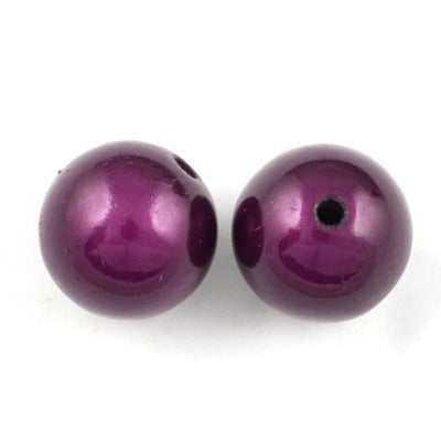 Top Quality 18mm Round Miracle Beads,Dark Purple,Sold per pkg of about 170 Pcs