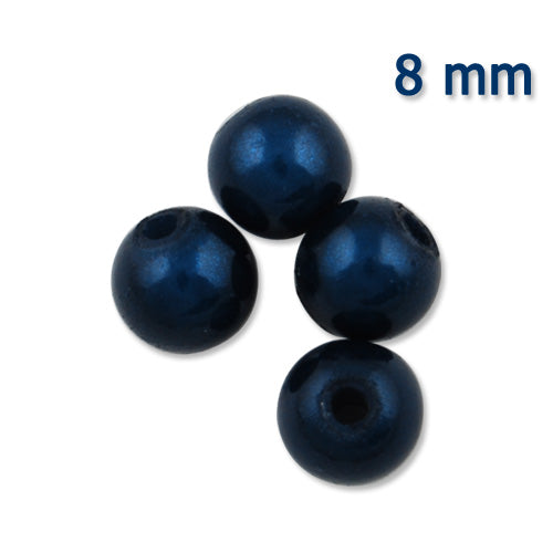 2013-2014 New style Top Quality 8mm Round Miracle Beads,ink blue,Sold per pkg of about 1800PCS