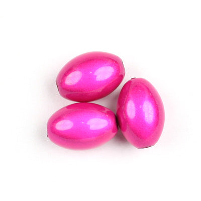 Top Quality 9.5*14mm Olive Miracle Beads,Fuchsia,Sold per pkg of about 880 Pcs