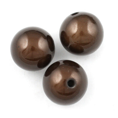 Top Quality 12mm Round Miracle Beads,Deep Coffee,Sold per pkg of about 560 Pcs