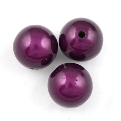 Top Quality 12mm Round Miracle Beads,Dark Purple,Sold per pkg of about 560 Pcs