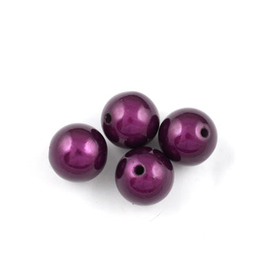 Top Quality 4mm Round Miracle Beads,Dark Purple,Sold per pkg of about 16000 Pcs