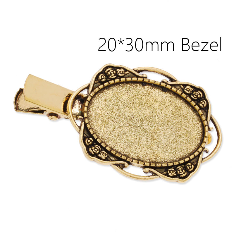 20x30mm anqitue gold plated oval haip clip,hairpin,zinc alloy,lead and nickle free,sold by 10pcs/lot