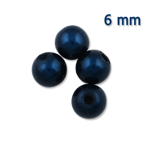 2013-2014 New style Top Quality 6mm Round Miracle Beads,ink blue,Sold per pkg of about 4500PCS