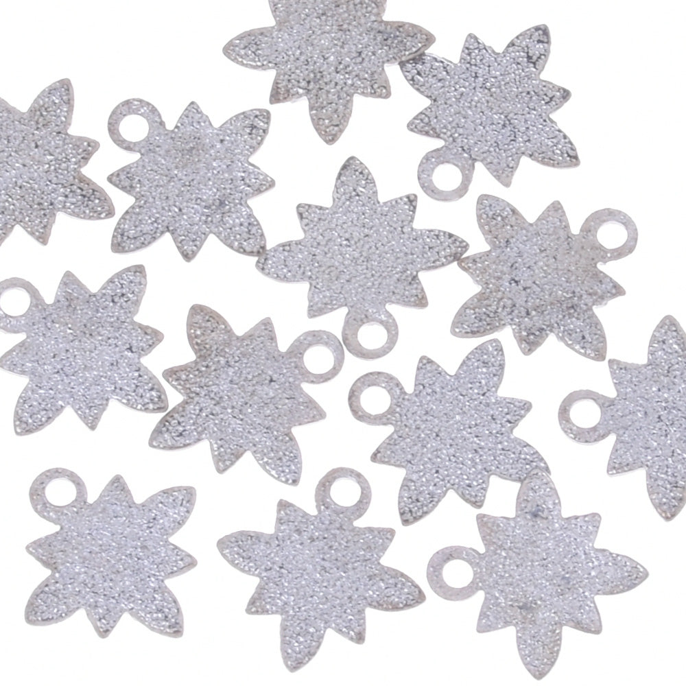 About 10mm brass Electroplate leaf stampings Leaf Stamping Tag Charms Stamping Tags jewelry pendants White K 20 pcs