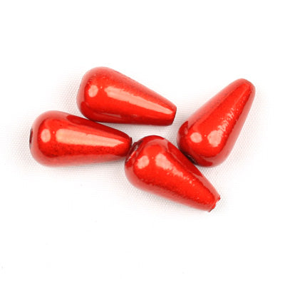 Top Quality 6*10mm Teardrop Miracle Beads,Dark Red,Sold per pkg of about 2800 Pcs