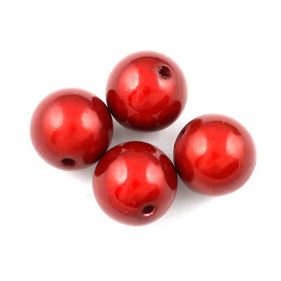 Top Quality 6mm Round Miracle Beads,Dark Red,Sold per pkg of about 5000 Pcs
