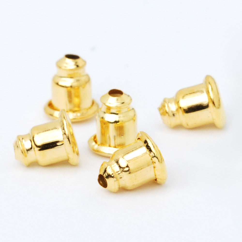 Wholesales 100 Earring Nuts for Back of Earrings Metal Earring Backs G –  Rosebeading Official