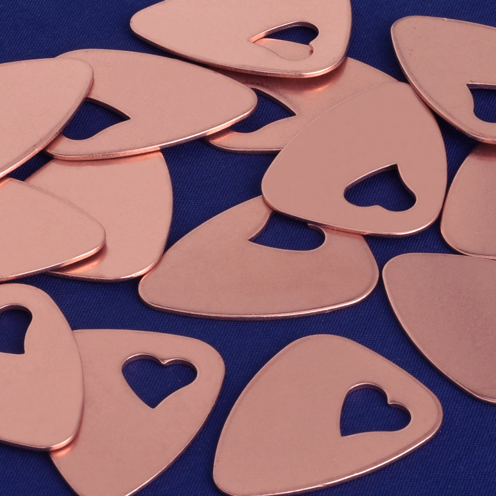 About 1"x1 1/4" Copper Stamping Blanks Hand Stamped Blanks wholesale metal stamping Pendant charms Findings 18Gauges 20pcs