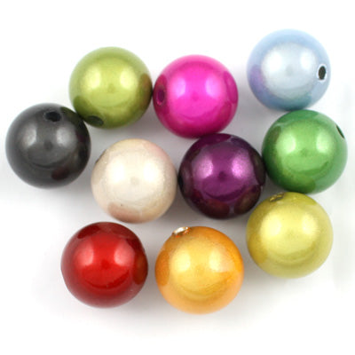 Top Quality 12mm Round Miracle Beads,Mix colors,Sold per pkg of about 560 Pcs