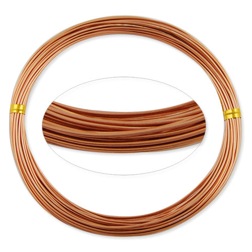 1MM Anodized Aluminum Wire, Coffee Coated, round,10M/coil,Sold Per 10 coils