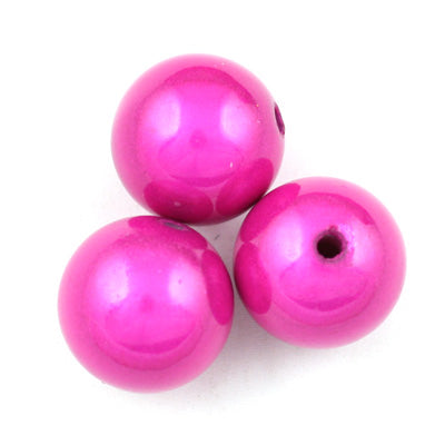 Top Quality 10mm Round Miracle Beads,Fuchsia,Sold per pkg of about 1000 Pcs