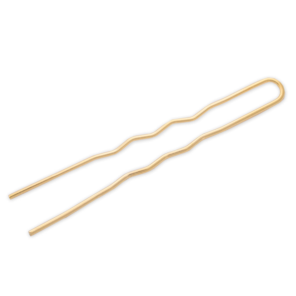 50pcs gold 100mm U Shape Hair Sticks Hair Clips Hair Accessories metal hair clip