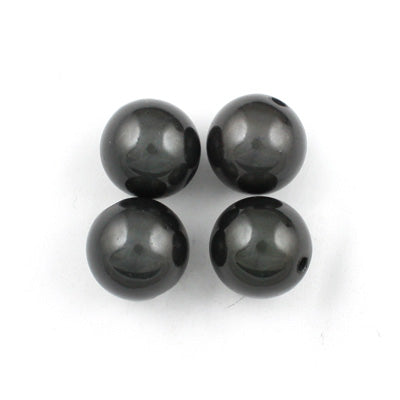 Top Quality 6mm Round Miracle Beads,Smoky Gray,Sold per pkg of about 5000 Pcs