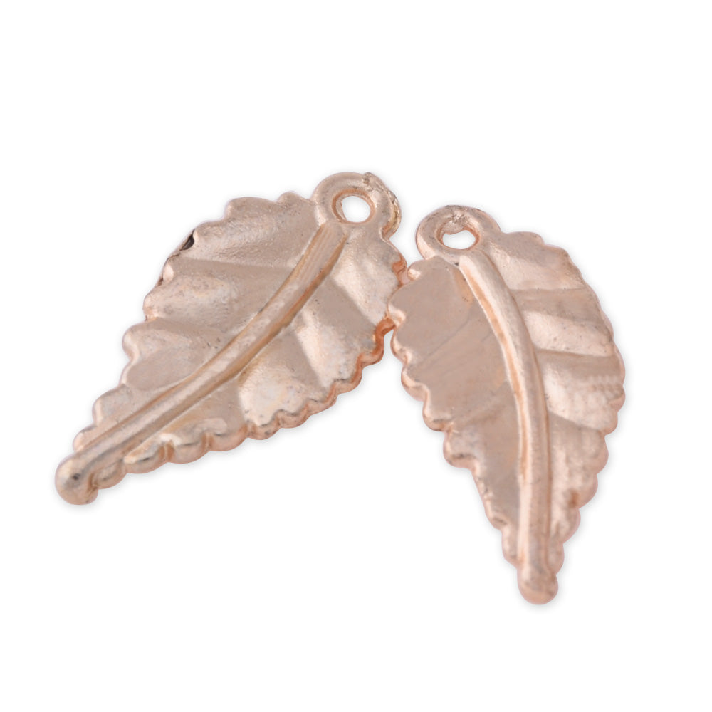 50 Gold  1.8*0.9 cm Charm Alloy Leafs Metal Pendant accessories Jewelry findings Diy Handmade Pendants