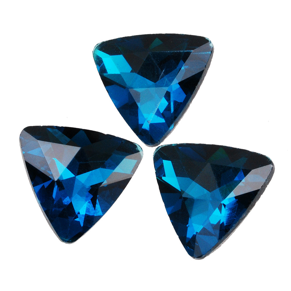 23mm Triangle bottom tip Crystal Fancy Stone,Cushion Cut Gem,4727,Blue Crystal Faceted Stone,10pcs/lot