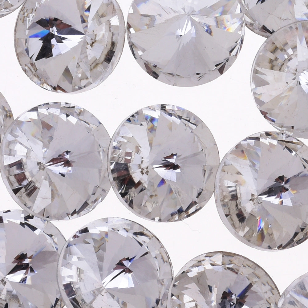16mm High Quality Glass Rhinestones Round Jewelry Stones Satellite stone Pointed Back  clear white 50pcs 10182050