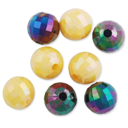 8 MM Round Acrylic Beads,Mixed Colors,Sold 500 Grams Per Package,Approx 1660 PCS