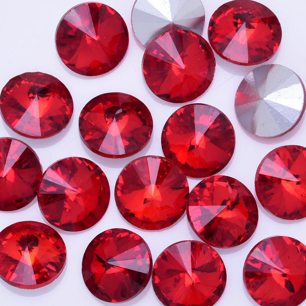 10mm Pointed Back High Quality Rhinestone Round point crystal Rhinestone Crystal Wedding Accessories red 50pcs 10181756