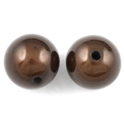 Top Quality 16mm Round Miracle Beads,Deep Coffee,Sold per pkg of about 250 Pcs