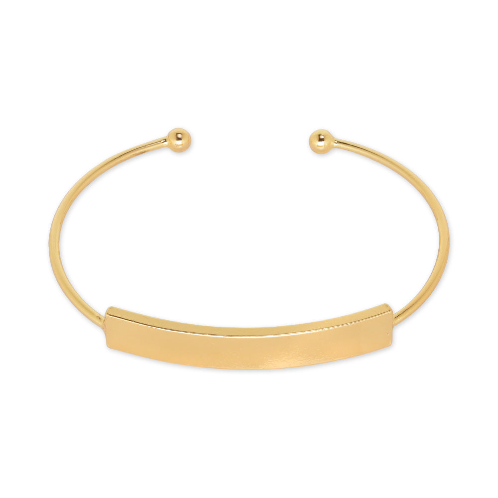 High quality 60mm Brass Adjustable Cuff Bracelet Blank bracelets Open Bangle jewelry supplies plated gold 1pcs
