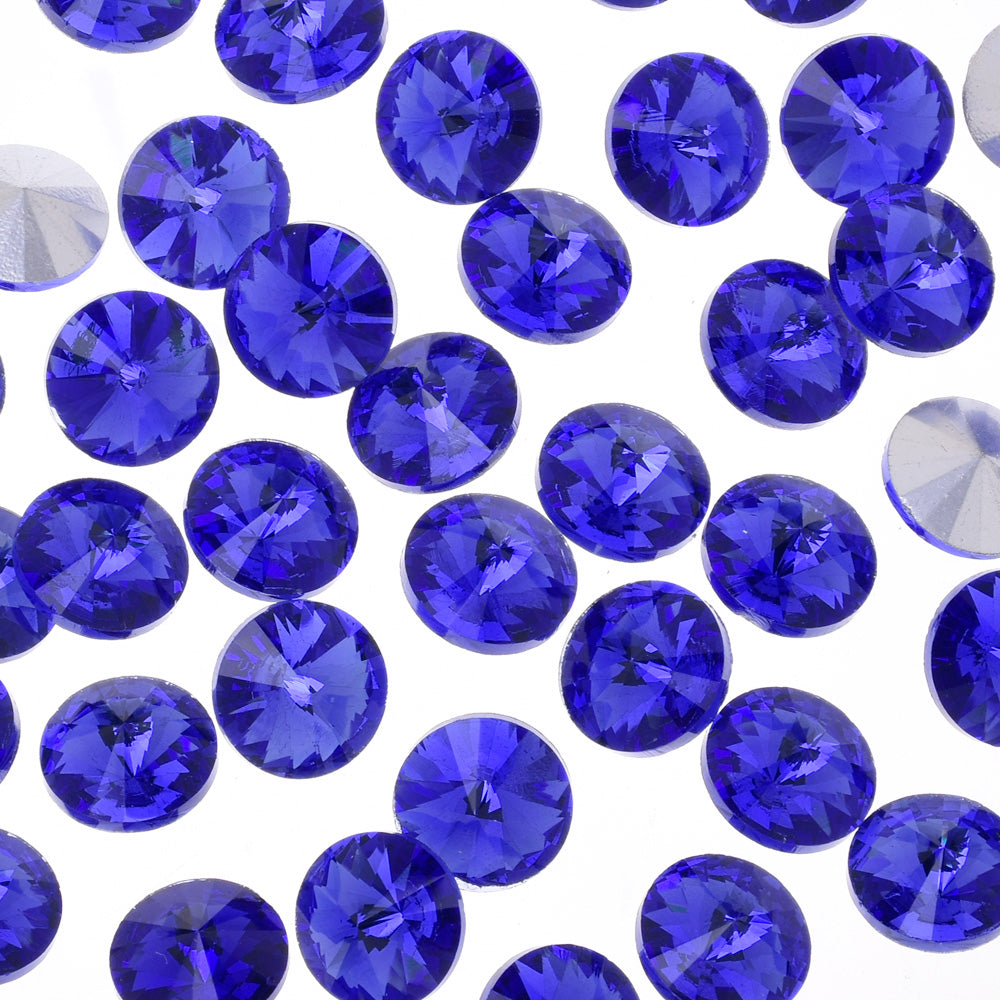 8mm Pointed Back rhinestone  crystal stone Glass Crystal High Quality Satellite stone decoration light blue 50pcs 10181652