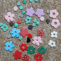 1 pcs Shiny Silicone Flower Earring Mold, DIY Handmade Earring, Resin Mold for jewelry making 10405450