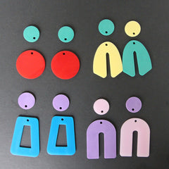 1 pcs Shiny Silicone Geometrical Earring Mold, Epoxy Resin Mold for jewelry making 104055