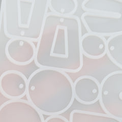 1 pcs Shiny Silicone Geometrical Earring Mold, Epoxy Resin Mold for jewelry making 104055