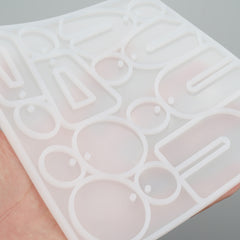 1 pcs Shiny Silicone Geometrical Earring Mold, Epoxy Resin Mold for jewelry making 104055
