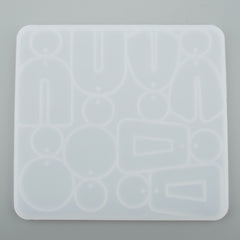 1 pcs Shiny Silicone Geometrical Earring Mold, Epoxy Resin Mold for jewelry making 104055