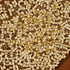 500PCS 2x2mm 14k Gold Filled Crimp Beads stopper tube for Jewelry Making Supplies 10406350