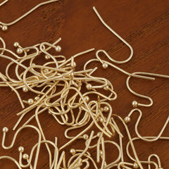 50 PCS 14k gold filled earring hook blank french earwire hook minimalist Wire Ear Findings 104076