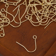 50 PCS 14k gold filled earring hook blank french earwire hook minimalist Wire Ear Findings 104076