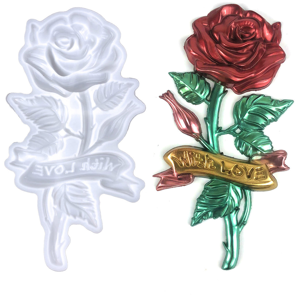 1pc Silicone Rose Flower Mold