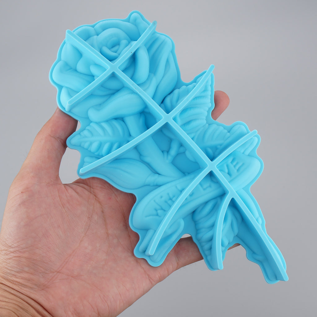 1PC Silicone Rose Flower Mold for resin, Living room decoration mold, hanging decoration mold 10411150