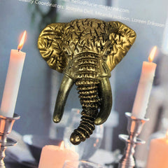 1PC Silicone Elephant Head Mold for resin, Home decoration mold 10411150