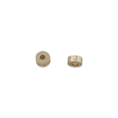 50pcs 14K gold filled Donut Beads, 4/5/6mm Brass Rondelle Spacer Beads, Tire Beads, Wheel Beads, Rhomboid Spacer Beads for Bracelet 104179