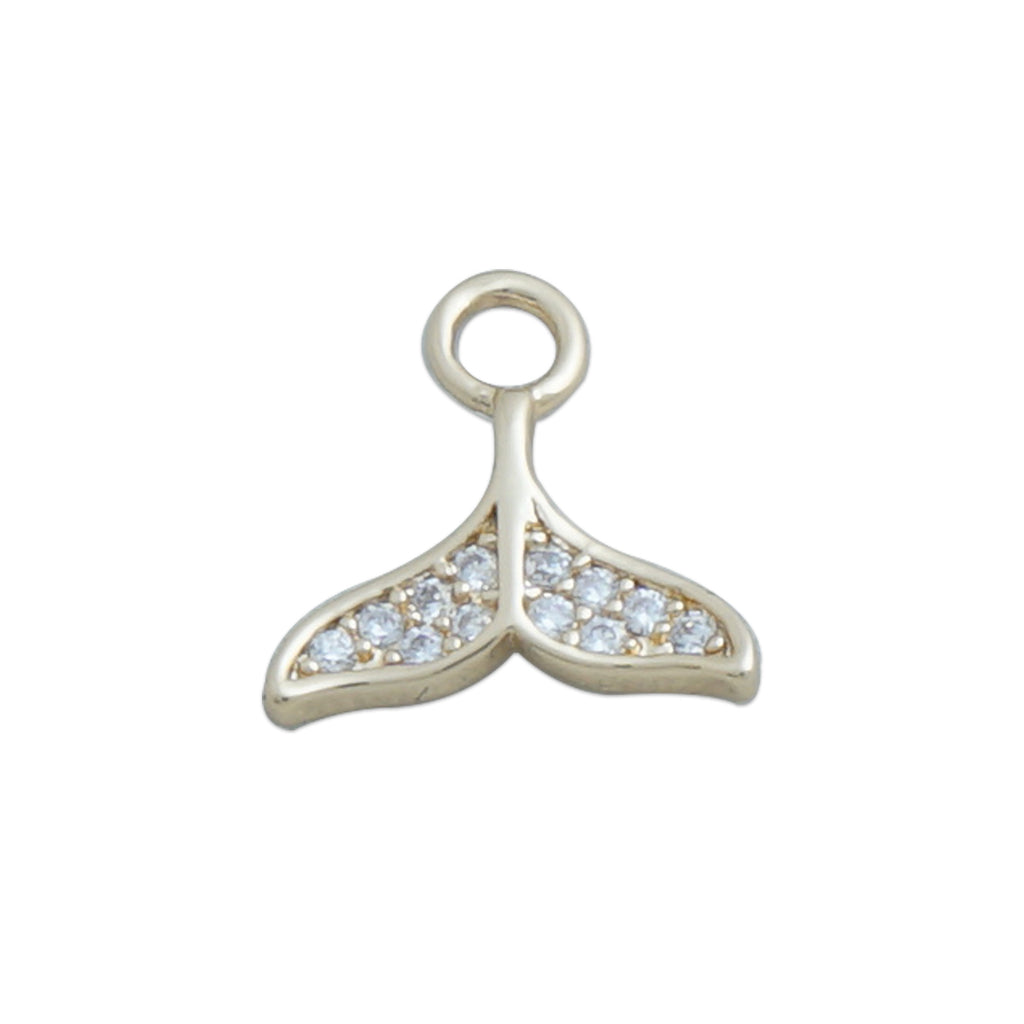 14K Solid Yellow Gold Whale Tail Pendant Necklace – Mermaid & Ocean Charm For Women, Gift Ready - View #4