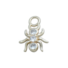 14k Gold Filled Crystal Cubic Zircon Spider Pendant, Insect Bracelet, Araneid Earring, Animals Charm, DIY Christmas Gift 10423054