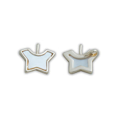 14k Gold Filled Mini Cloth Pendant, Cloth Shape Mother of pearl Charms, Jewelry Making pendant 10423150