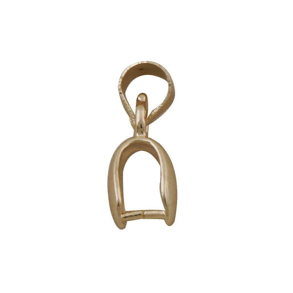 20PCS 14K Gold Filled Brass Pinch Bails, Pendant Bails, Bail with loop, Pendant Connector,Pendant Holder, Gold Pinch Bails 104241