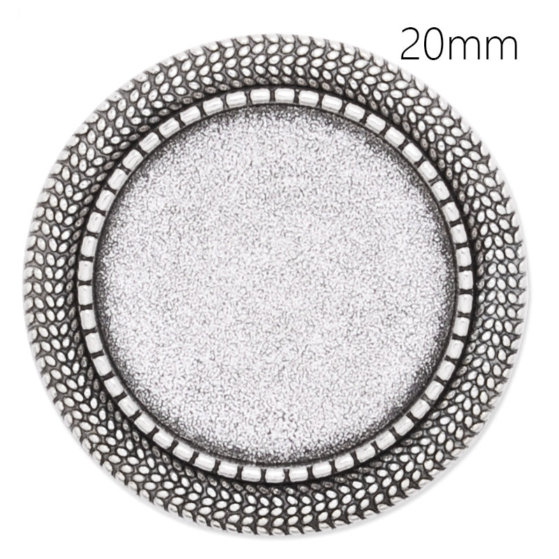 20mm anqitue silver plated brooch blank,brooch bezel,cameo setting,zinc alloy,lead and nickle free,sold by 10pcs/lot