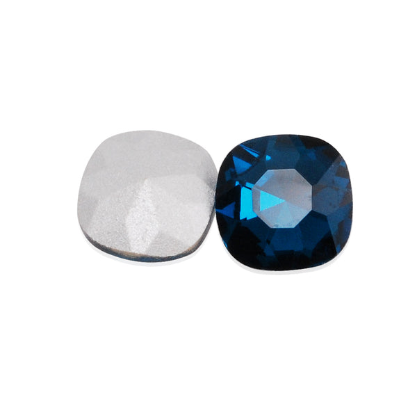 12mm Square Cabochon Cushion Cut Fancy Crystal Stone,Blue Crystal Fancy Stone, 4461,Cushion Cut Stone,20pcs/lot